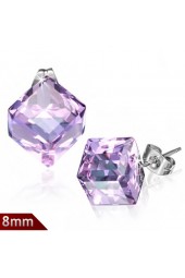 SALE - Auskarai su pusbrangiu akmeniu